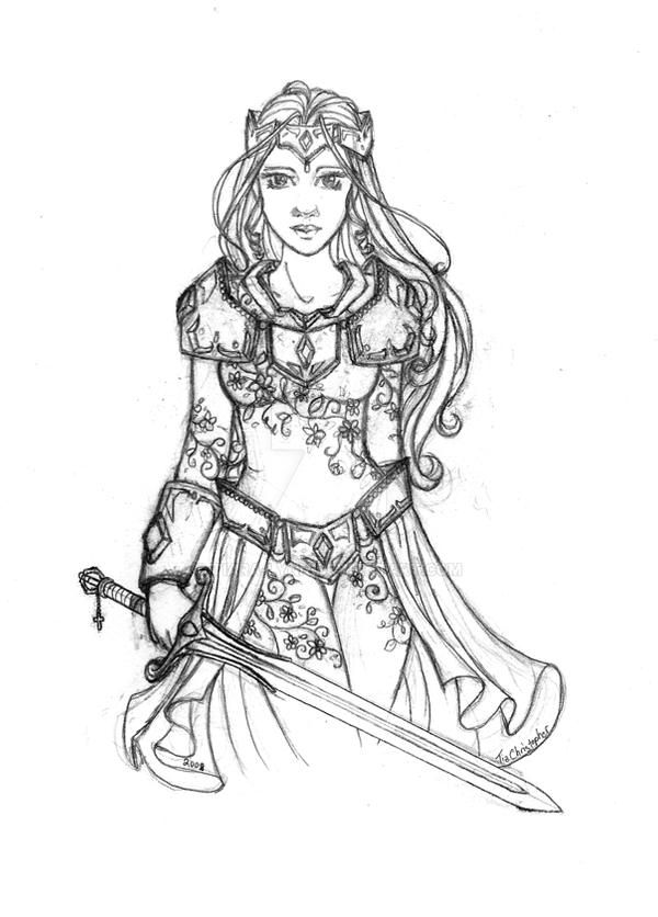 warrior princess rough draft by tiaralynn on DeviantArt