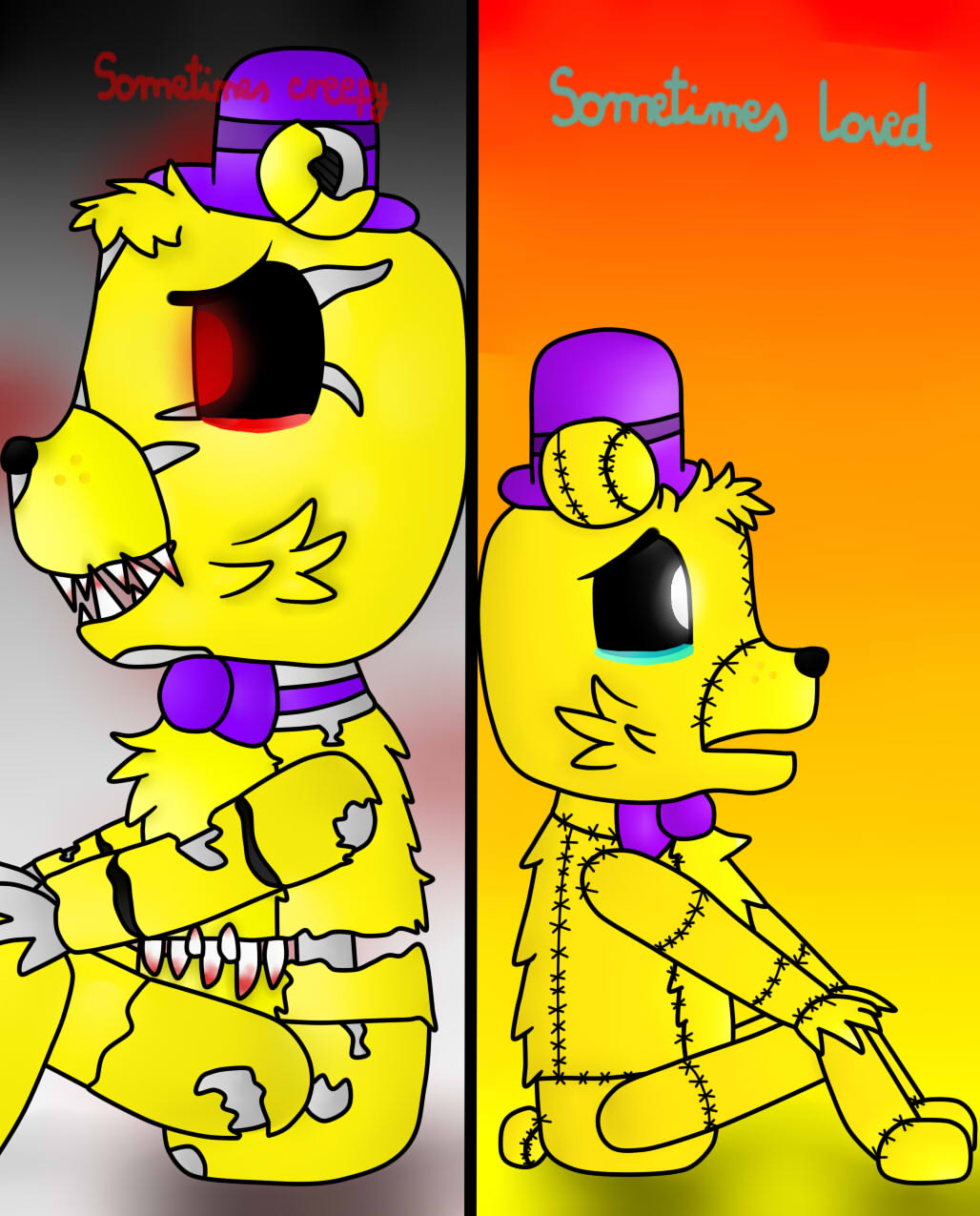 fnaf 4 nightmare fredbear by Fredbear7938 -- Fur Affinity [dot] net