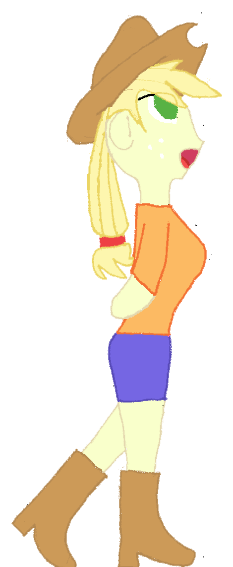 Applejack Human Pool Human Applejack by SplashOfWater on DeviantArt
