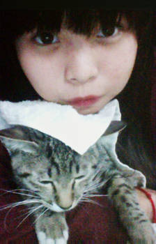 me with my cat