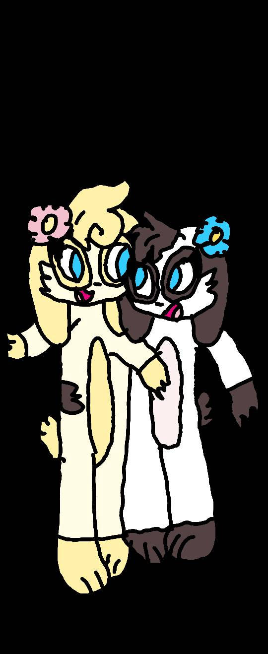 Blebian Rabbit lesbian rabbits dancing by Angelabunny666 on DeviantArt