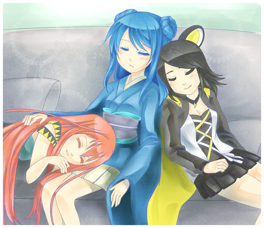 M.I. Sleeping : Kumi , Otoha and Eden