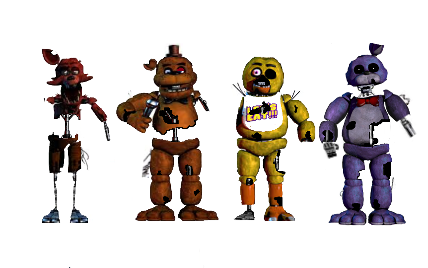 Scrap animatronics FNAF 1  Five Nights at Freddys PT/BR Amino