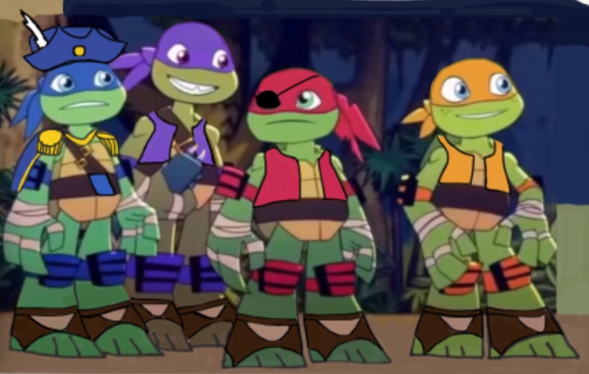 TMNT Half Shell Heroes: Pirate turtles variant by calmoose415 on DeviantArt