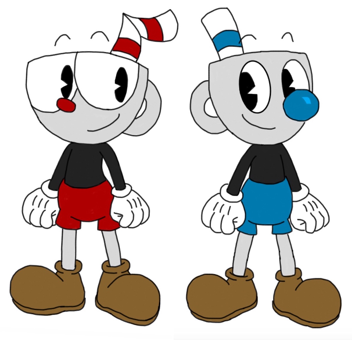 Cuphead and Mugman by calmoose415 on DeviantArt