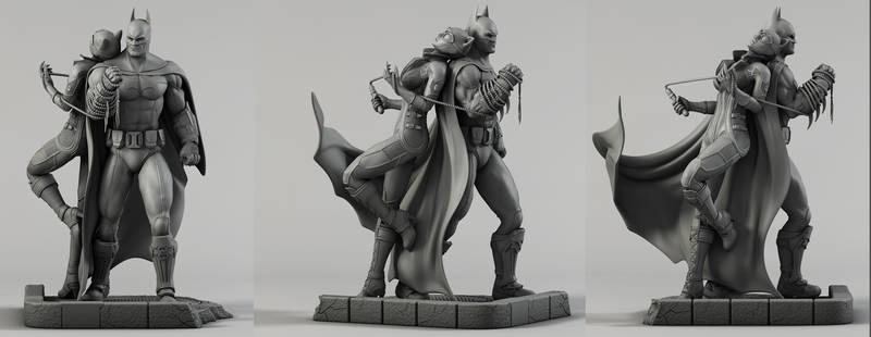 BatMan Catwoman Diorama