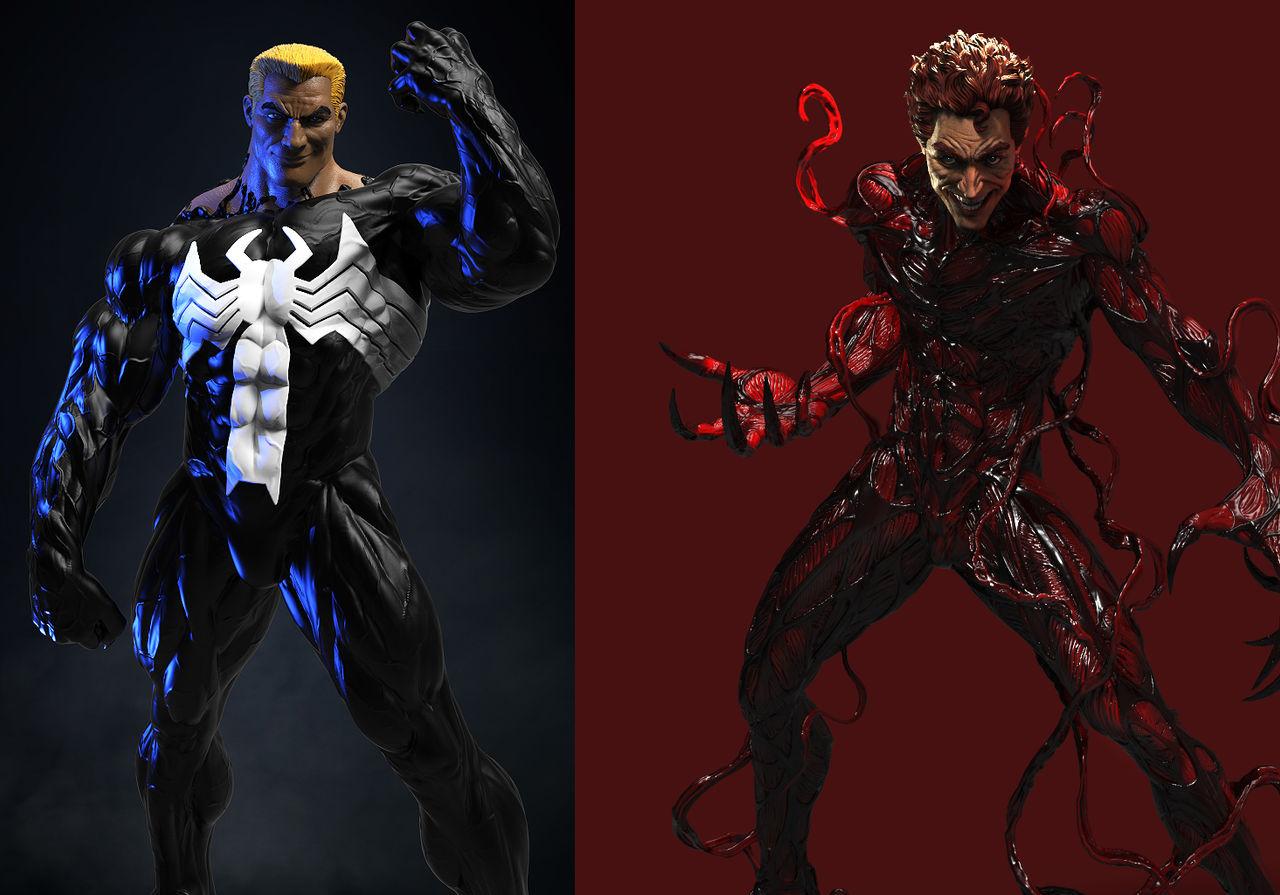 Carnum Venom and carnage by AYsculpture on DeviantArt