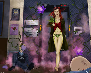 Attack on GCPD (Poison Ivy fan art)