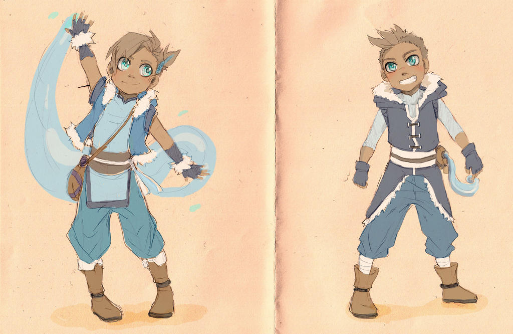 Waterbender Drawing waterbenders character designs by Ryuka-Hime on DeviantArt