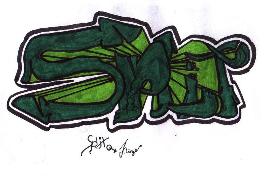 Graffiti 'Split' by theinstinktives on DeviantArt