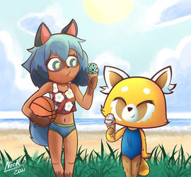 Furries Beach Day