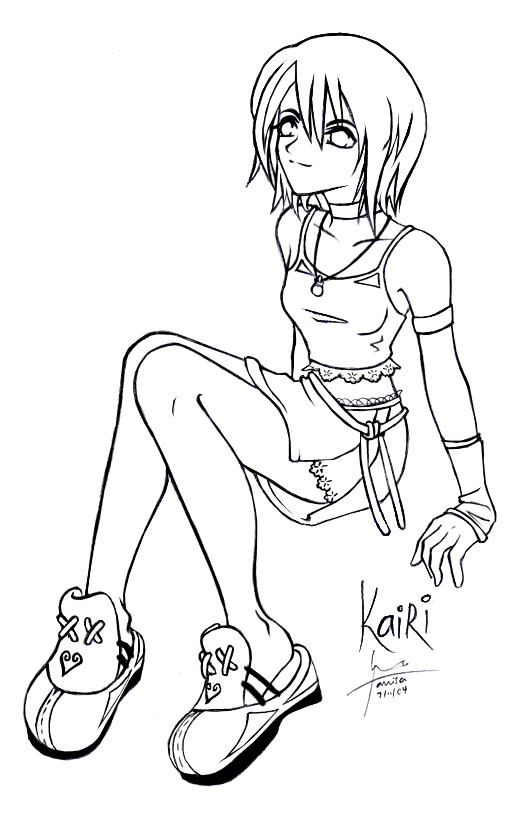 Kairi -lineart