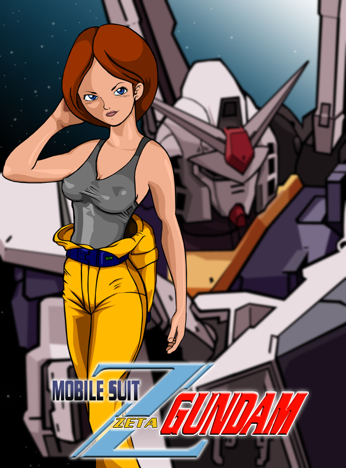 Emma Sheen with Gundam MkII