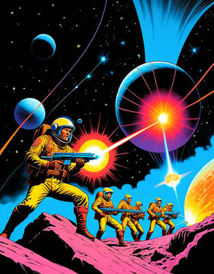 Subatomic space commandos vs bizarre creature
