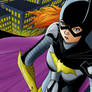 Batgirl above the city