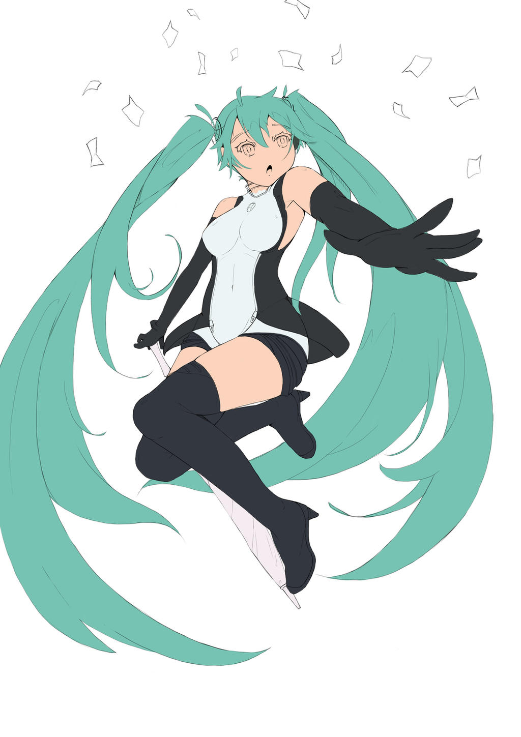 Miku Riding Dih Racing Miku 2011 WIP by Zooeel on DeviantArt