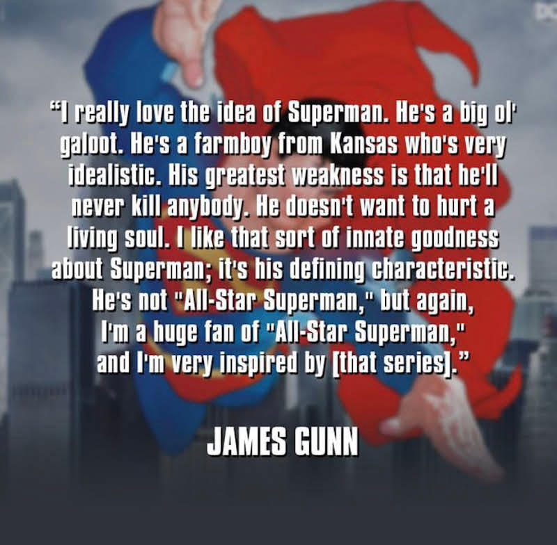 Ich War Schockiert James Gunns Ehrliche Worte Über Den Superman Rekord Hater Die Fortsetzung - epw7g4s