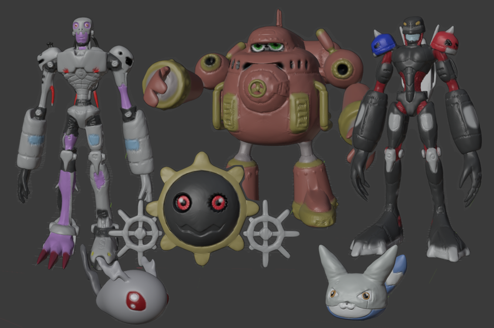Matrix Digivolution Hagurumon Digivolution 3d models by wolengel on DeviantArt