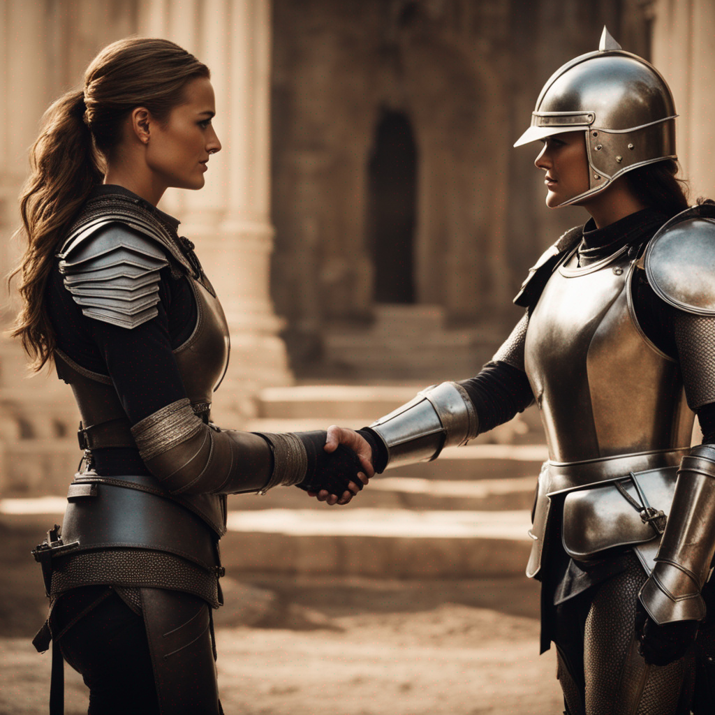 Emily VanCamp and Michelle Rodriguez shaking hands by Dankwar on DeviantArt