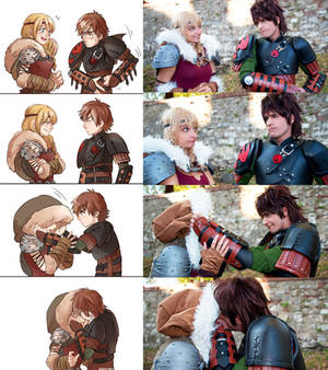 Hiccup and Astrid FANART / COSPLAY