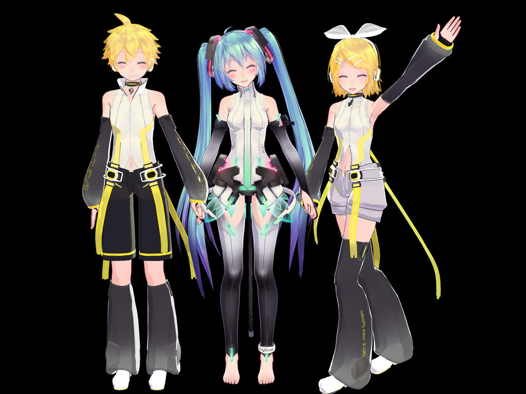 Tda Rin Mmd MMD TDA Append Miku Rin Len by Lune124 on DeviantArt