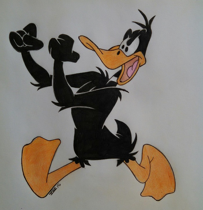 Inktober #2 - Daffy picking a fight