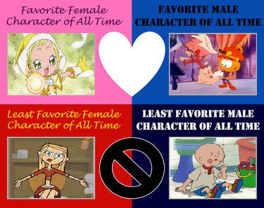 My Favourite And Least Favourite Characters