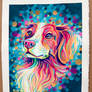 Watercolor dog project