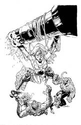 Tony Daniel pencils Inks by Curiel