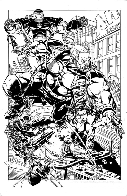 Thunderstrike, pencils by Morales, inks by Curiel