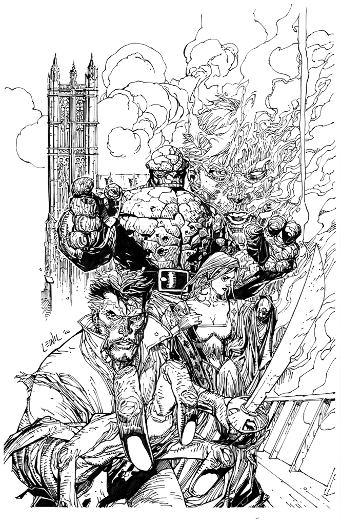 Fantastic Four, pencils by Leinil, inks by Curiel