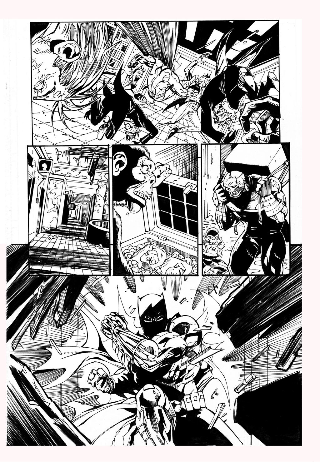 Batman By Tony Daniel inks by Curiel