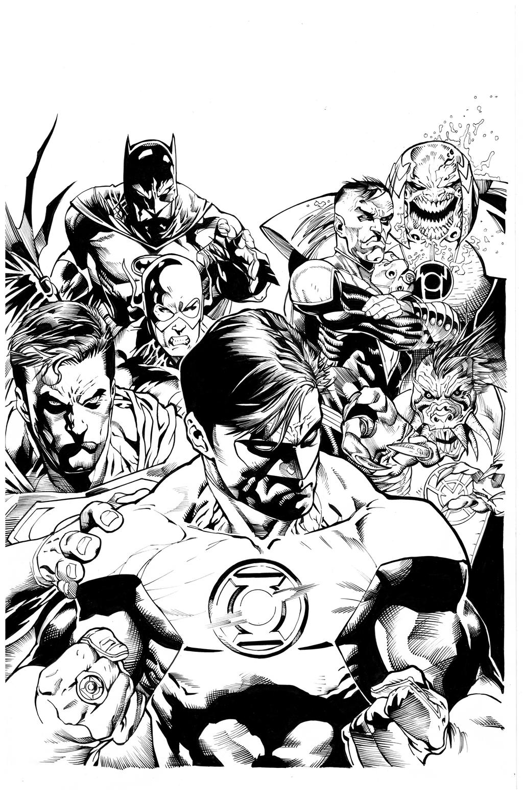 green lantern by Syaf, inks Curiel