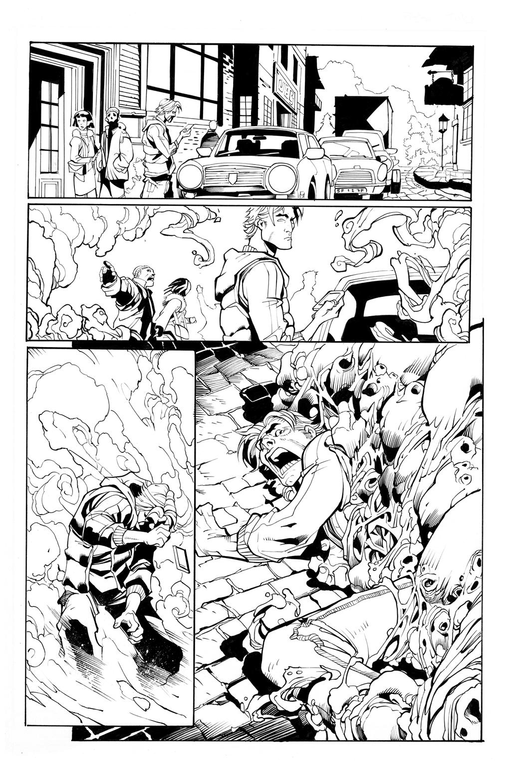 Inhuman By Joe Mad, inks by Curiel