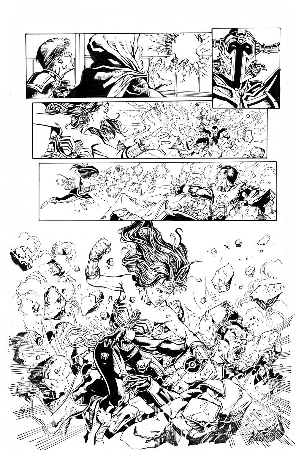 Injustice by Davila, inks Curiel