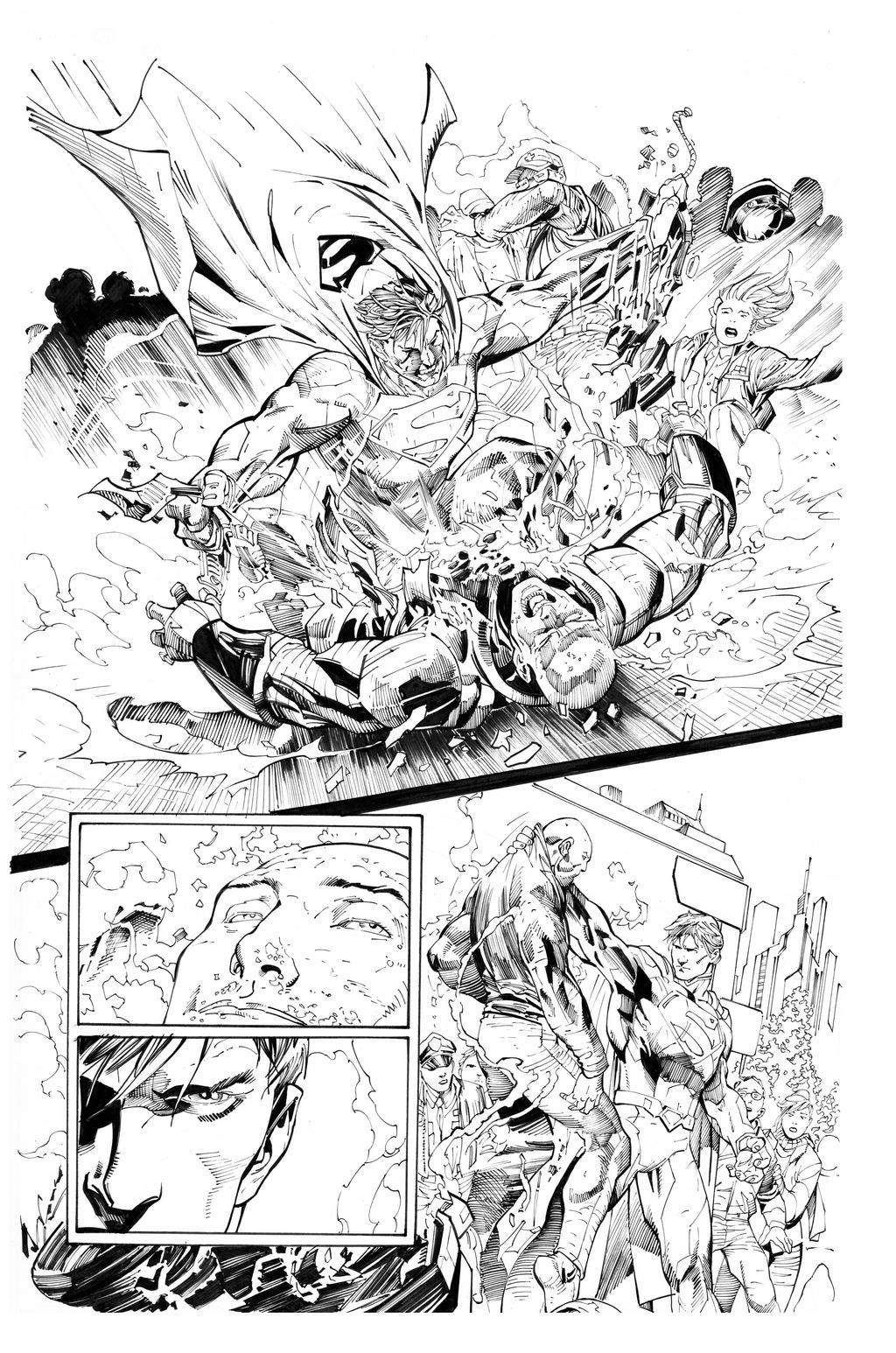 Superman by Syaf, inks by Curiel
