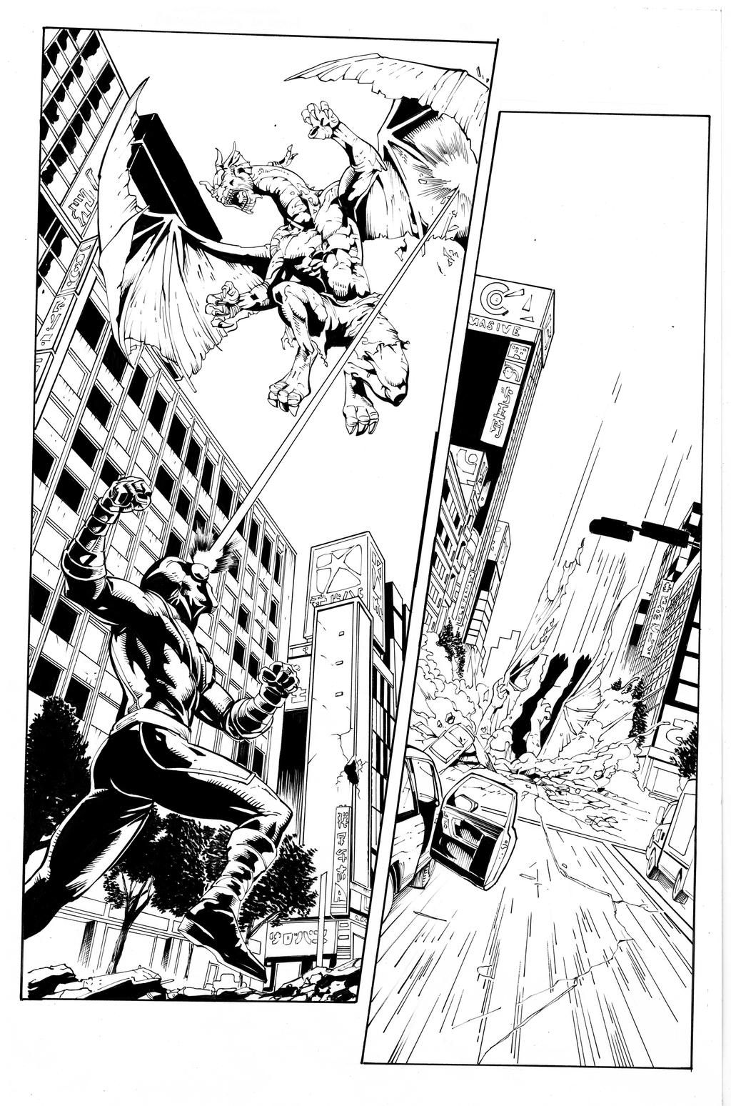 X-Men by Salazar 2 inks by Curiel