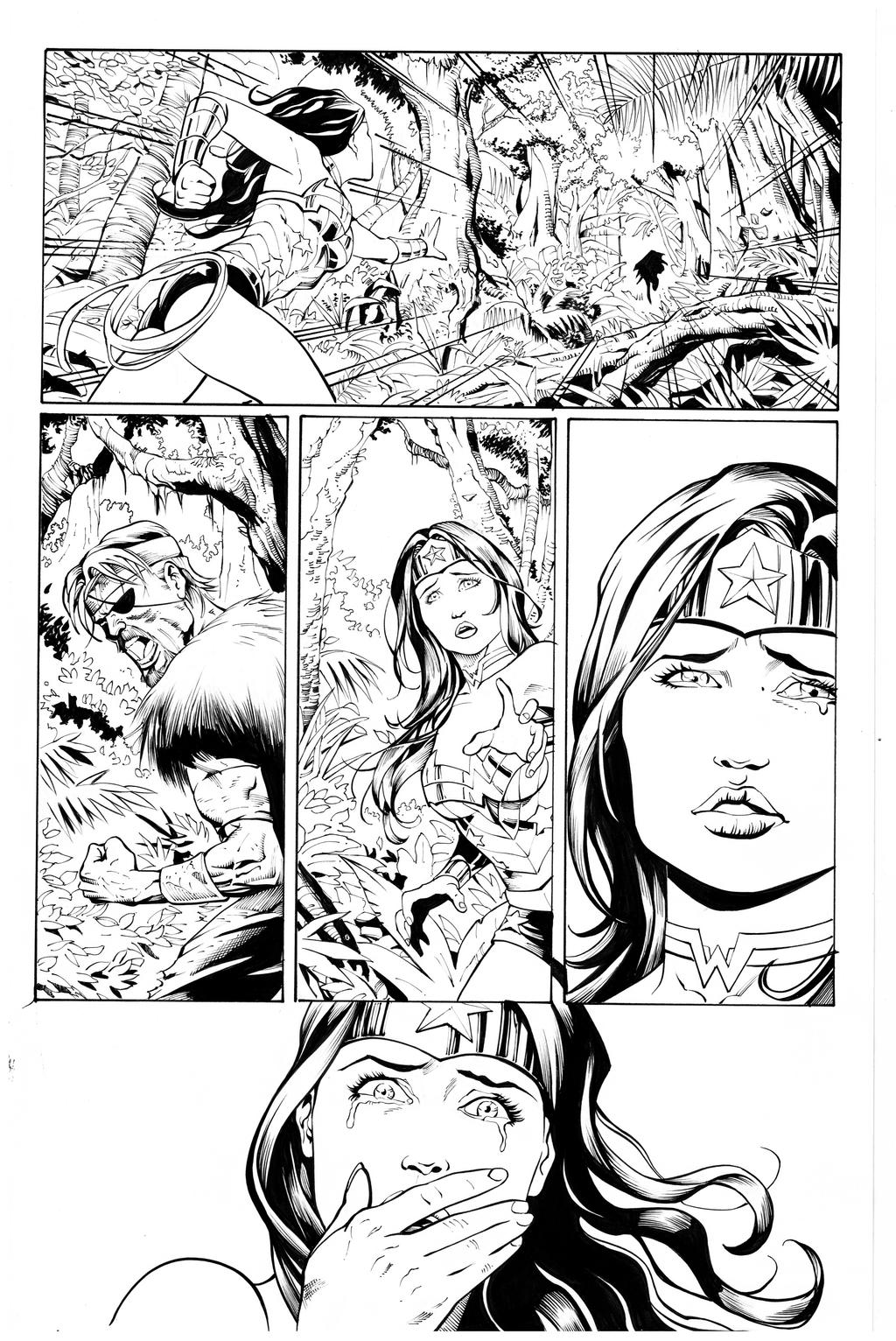 wonder woman by Mendonca inks Curiel