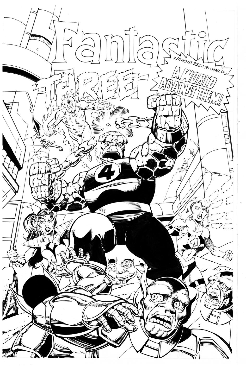 Fantastic Four By Ryan inks Curiel