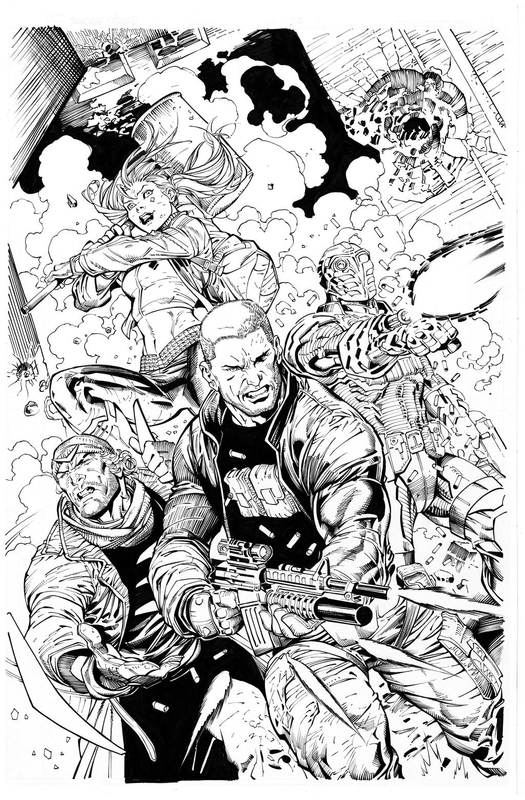 Suicide Squad by Syaf, inks Curiel