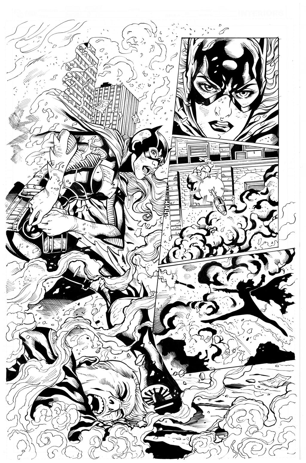 Batgirl by Sampere inks by Curiel 2