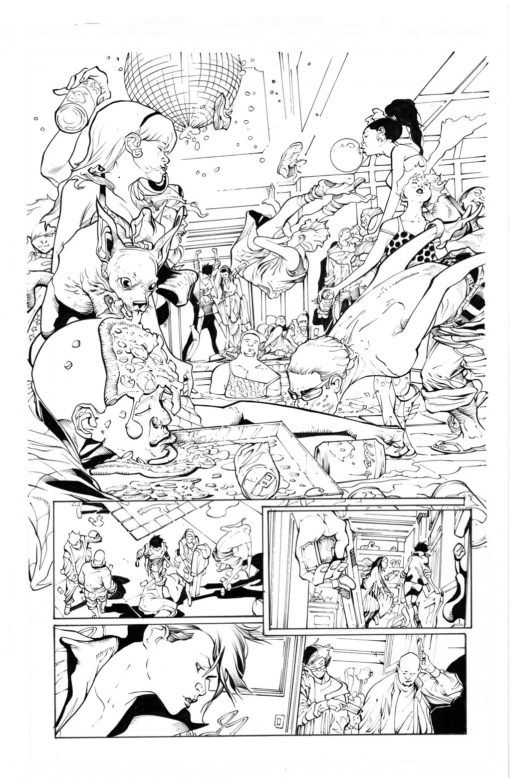 Catwoman By Sandoval inks Curiel