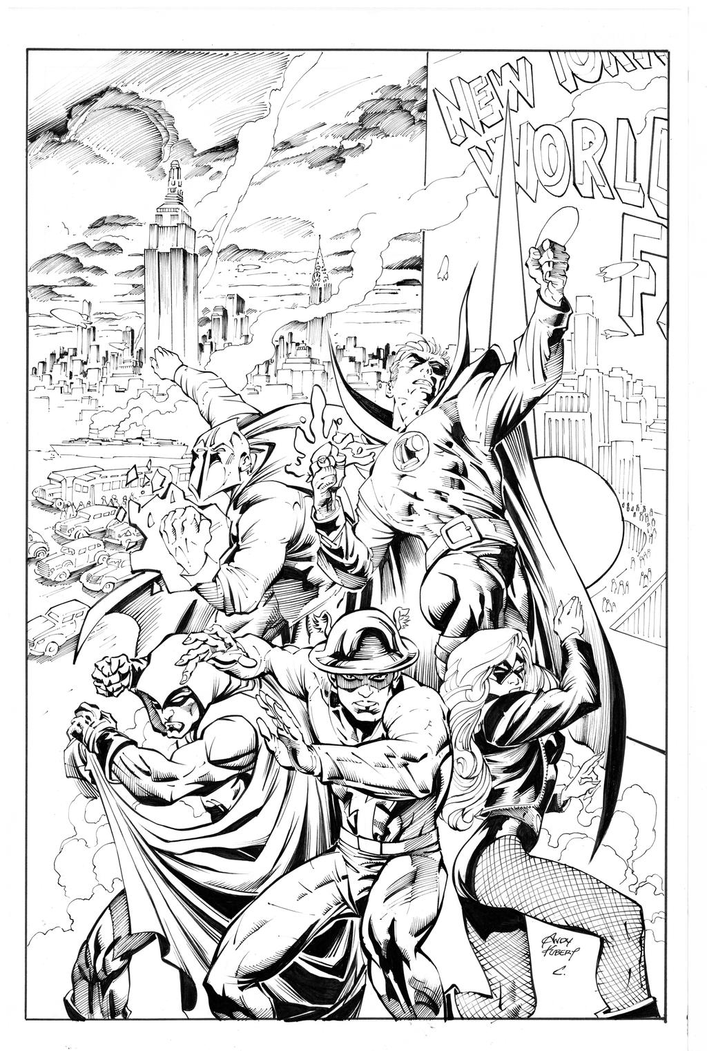 Jsa By Kubert, inks Curiel