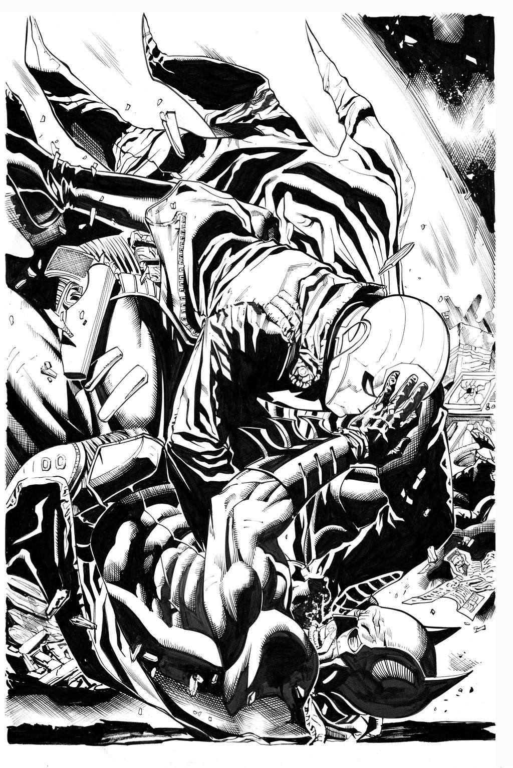 Batman Vs Red Hood By Mendonca inks Curiel