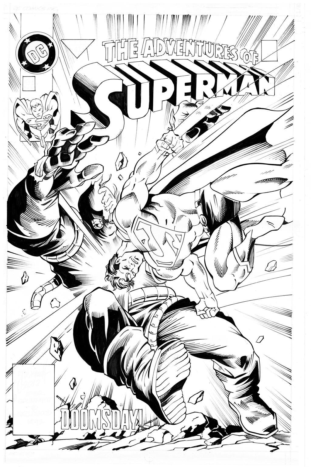 Superman By Grumett inks Curiel