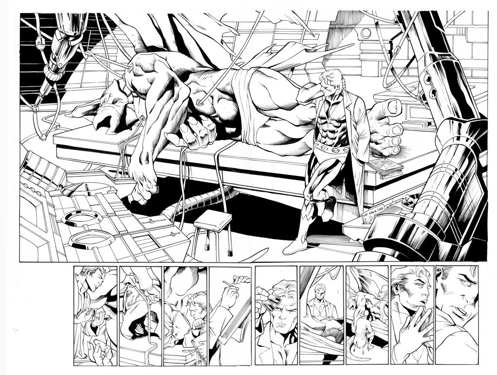 Dragon Man By Pacheco, inks by Curiel