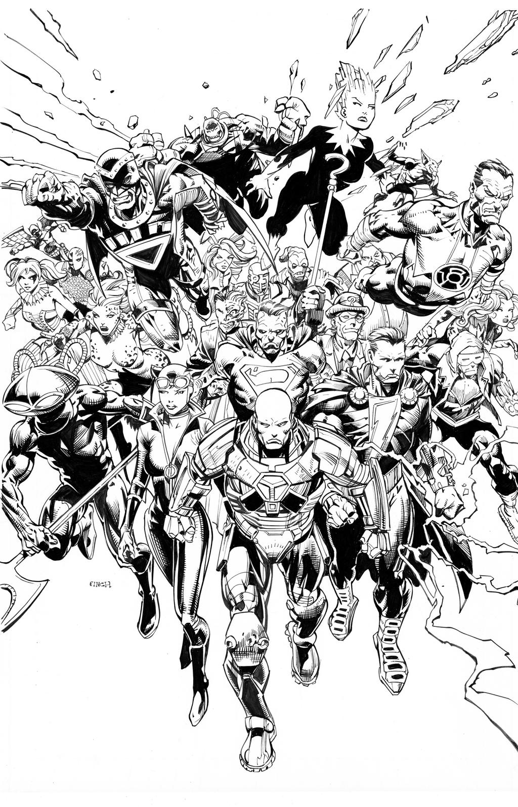 Forever Evil By Finch, inks Curiel