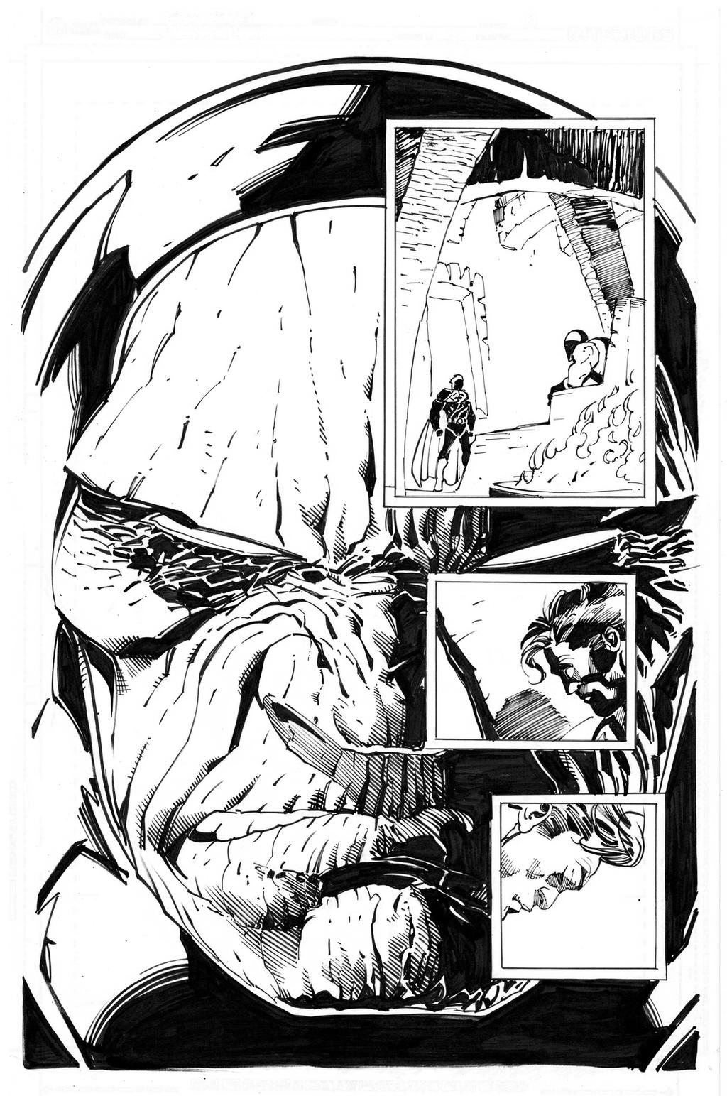 Darkside By Andy Kubert inks by Curiel