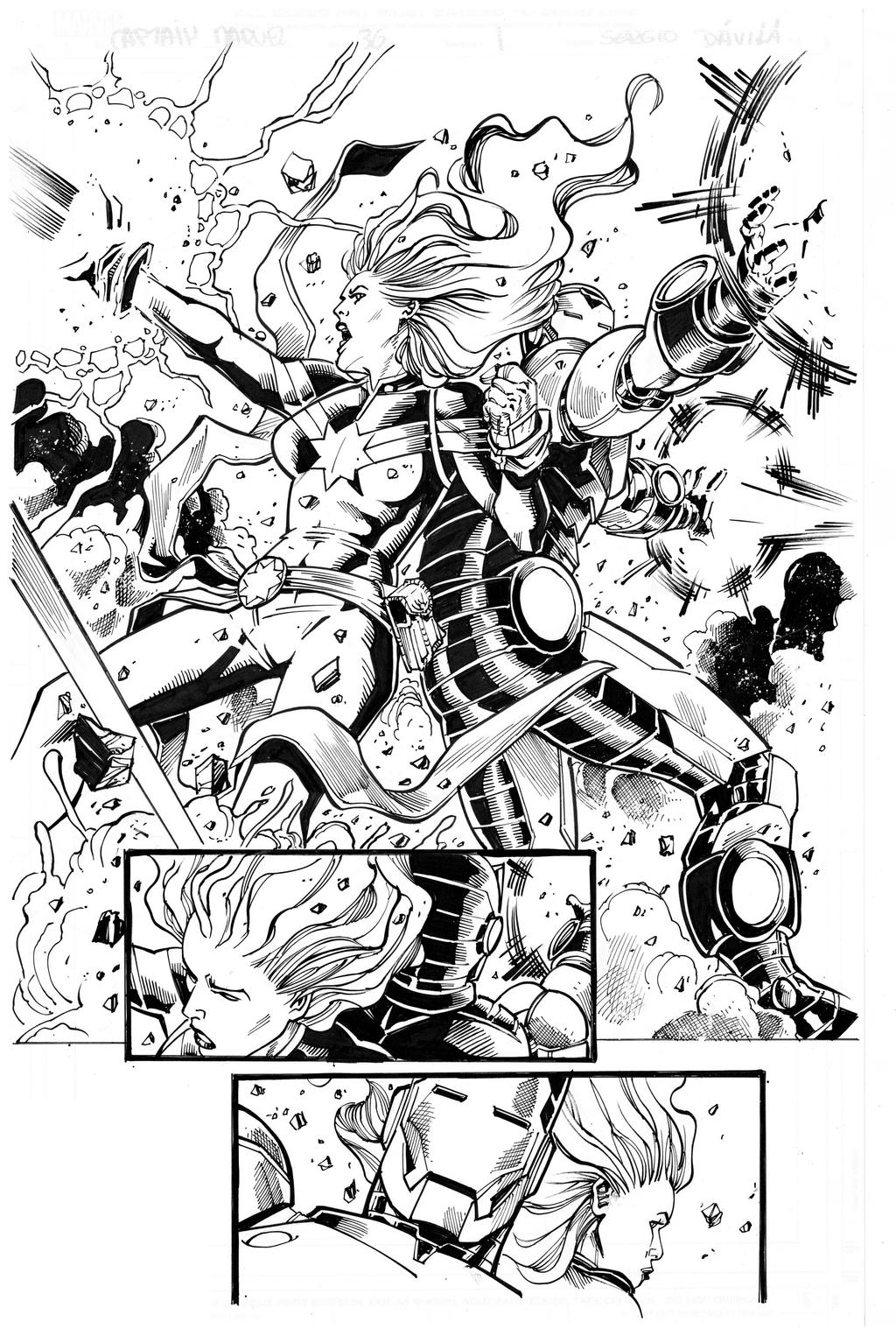 Iron Man By Sergio Davila inks by Curiel
