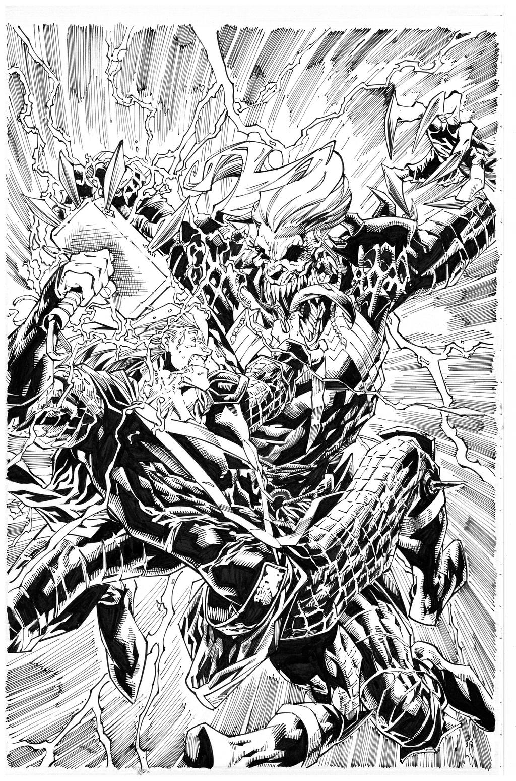 King In Black By Stegman inks by Curiel